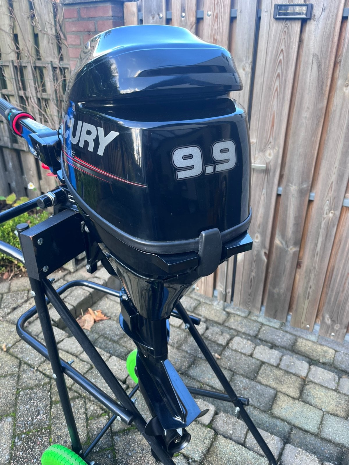 Mercury 9.9 pk 4-takt kortstaart, Ophalen, 5 tot 10 pk, Viertaktmotor, Zo goed als nieuw