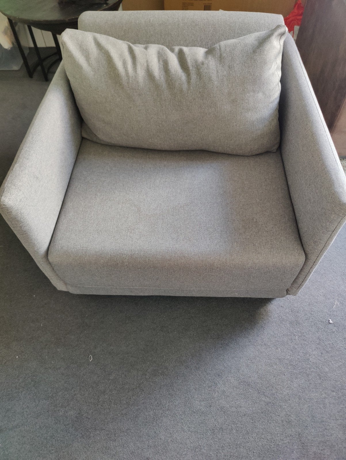 Grijze slaapstoel / slaapfauteuil - B89xH79xD94 cm, Huis en Inrichting, Slaapkamer | Slaapbanken, Ophalen of Verzenden, Eenpersoons