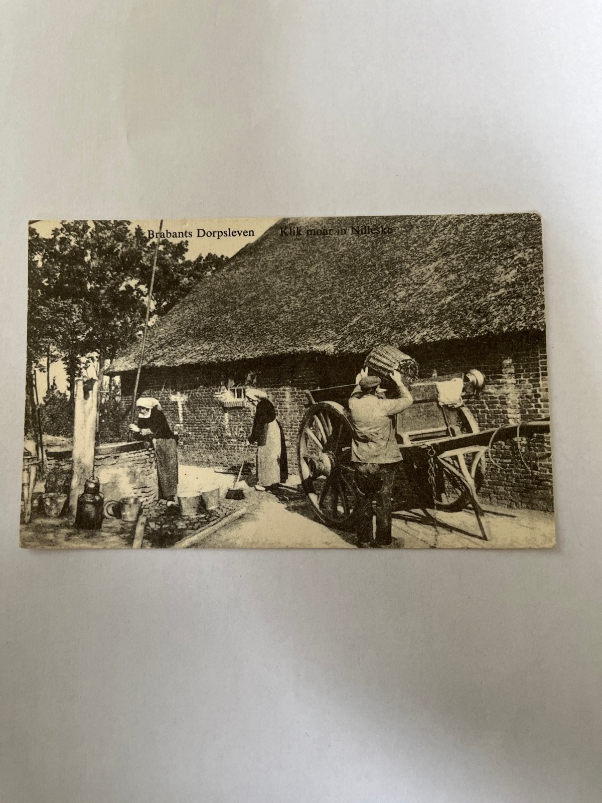 Oude Ansichtkaart Brabants Dorpsleven, Verzenden, Ongelopen, Noord-Brabant