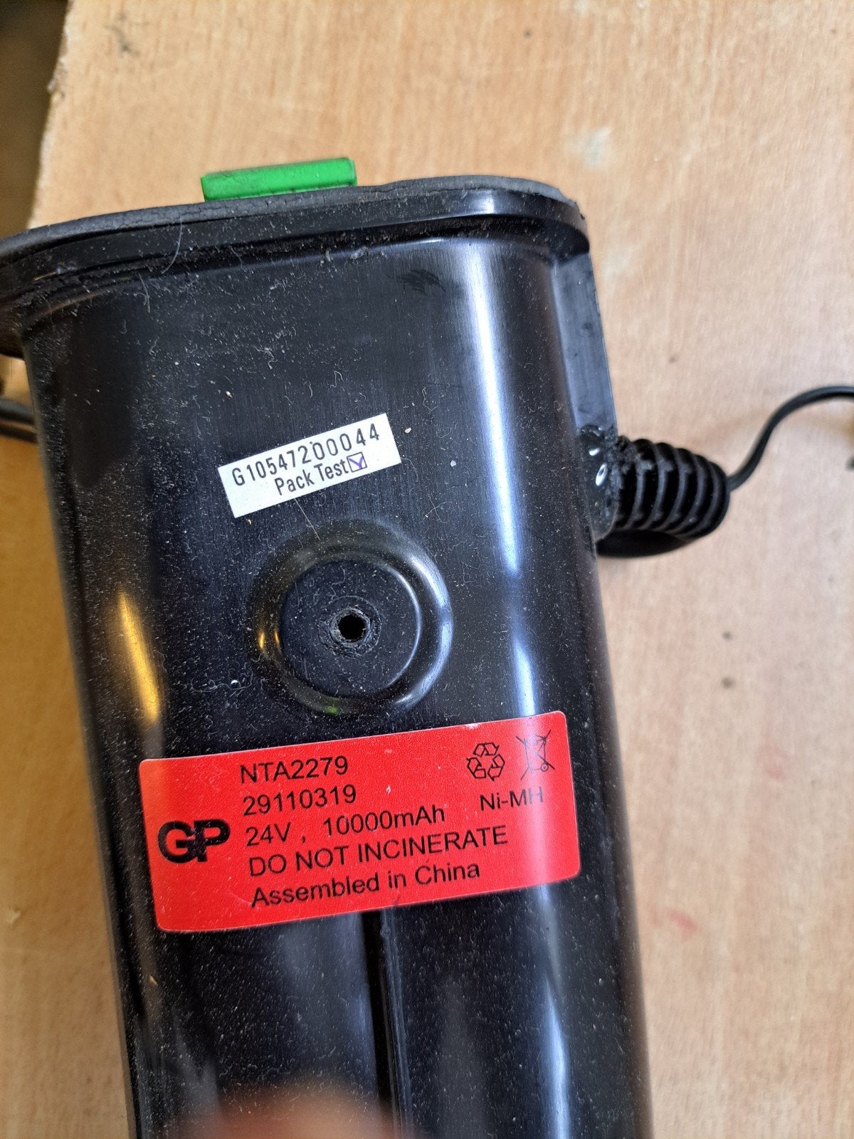 Sparta accu, Ophalen, Gebruikt