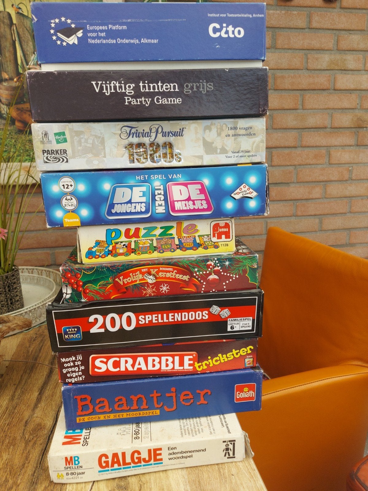 10 bordspellen, Ophalen, Zo goed als nieuw