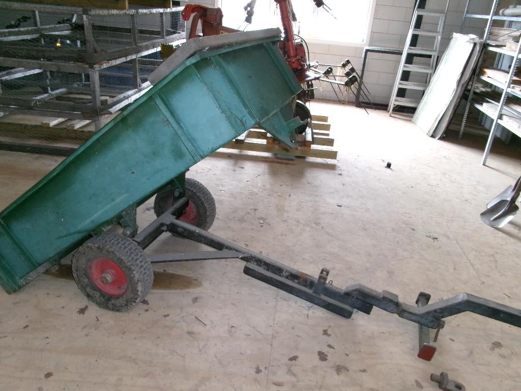 kiepkar kipper mini tractor, Ophalen, Gebruikt