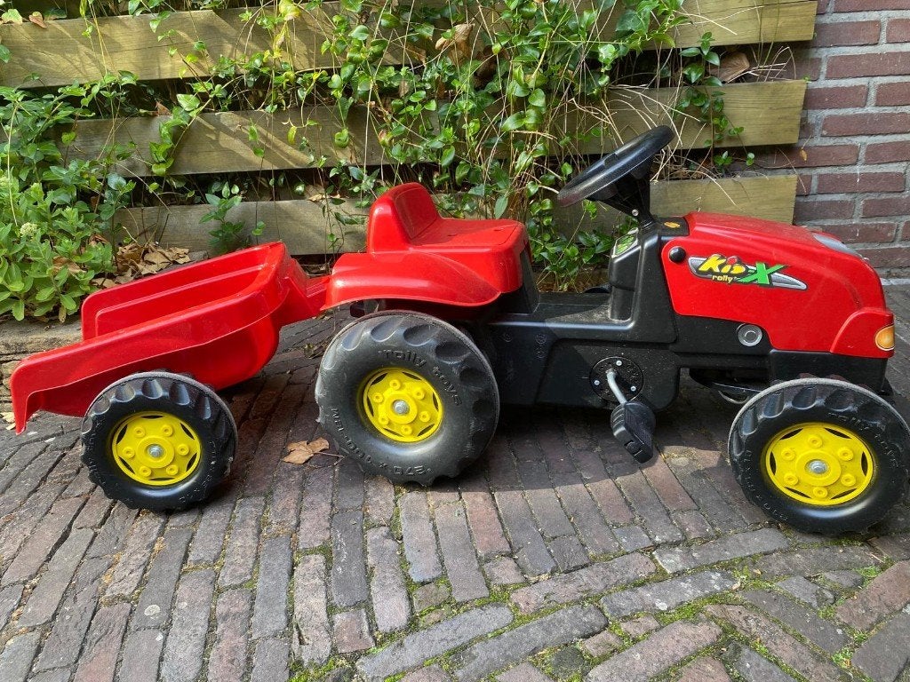 Rolly toys tractor met aanhanger, Kinderen en Baby's, Speelgoed | Buiten | Voertuigen en Loopfietsen, Ophalen, Zo goed als nieuw