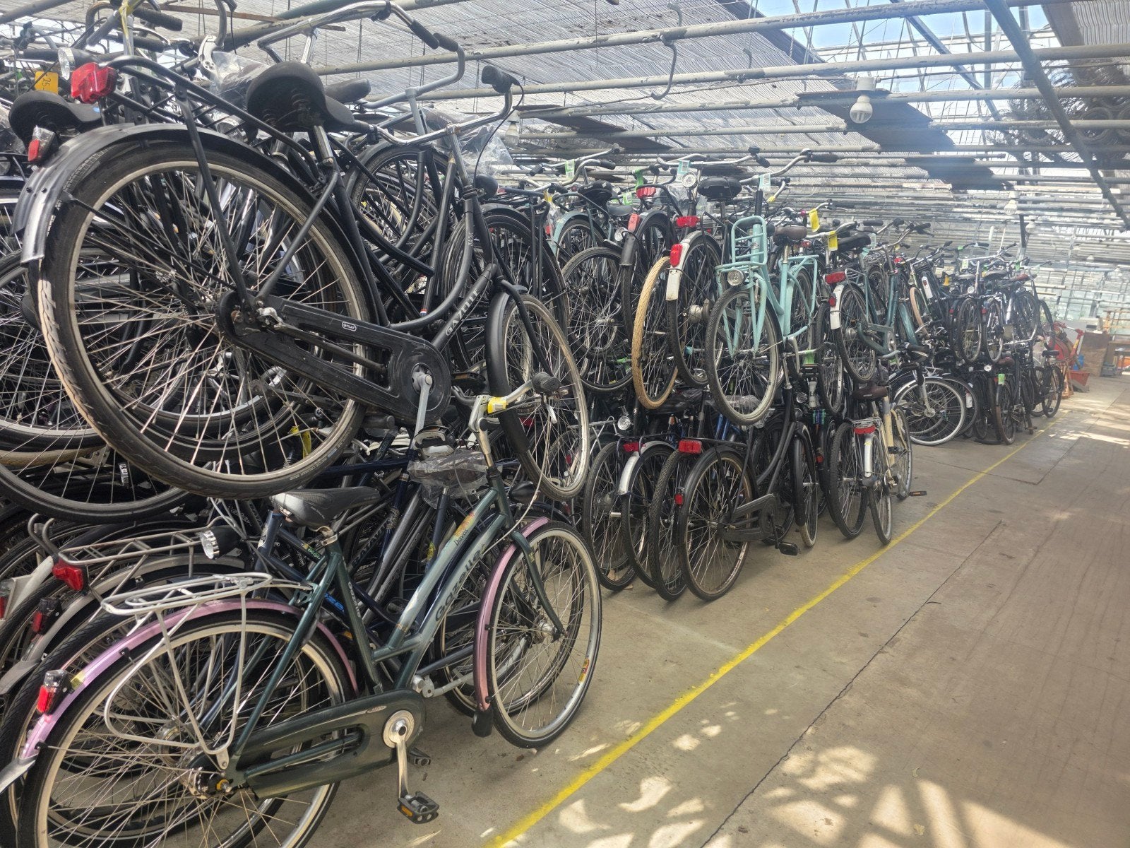 Partij fietsen, Ophalen
