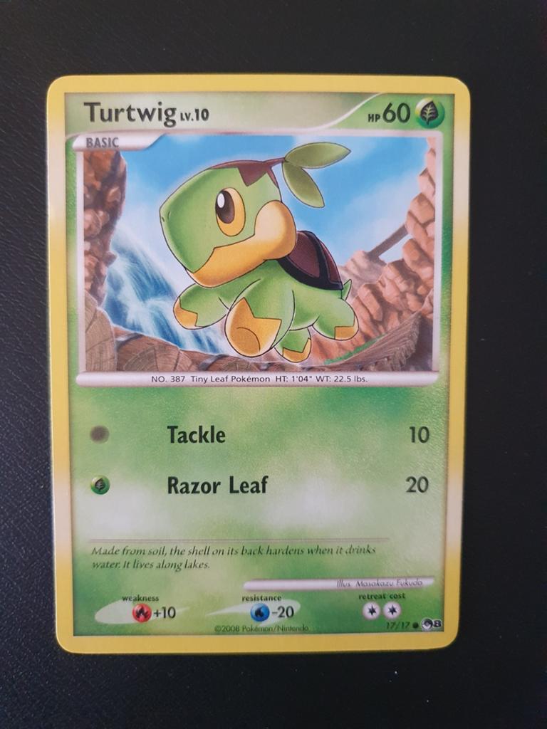 Turtwig 17/17 pokemon kaart, Ophalen of Verzenden