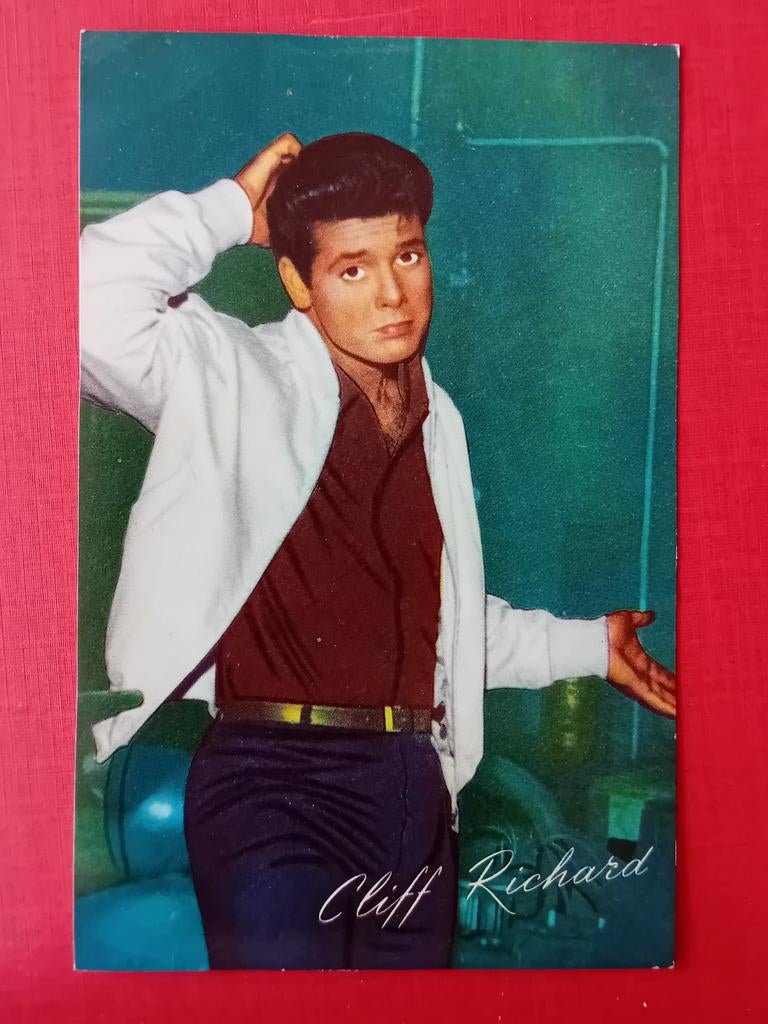 Kaart Cliff Richard, Verzamelen, Ophalen of Verzenden, Foto of Kaart