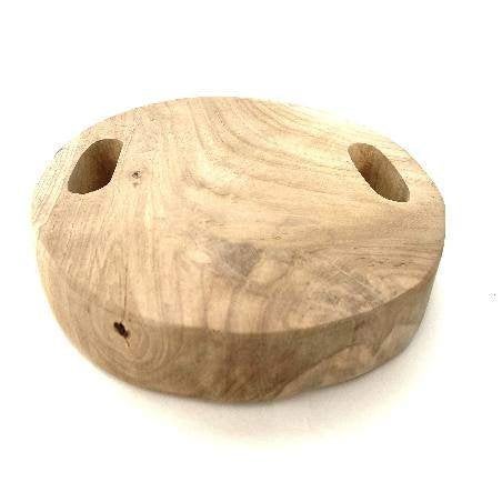 Telenan teak D35H4cm, Ophalen, Hout, Snij-/serveerplank, Nieuw