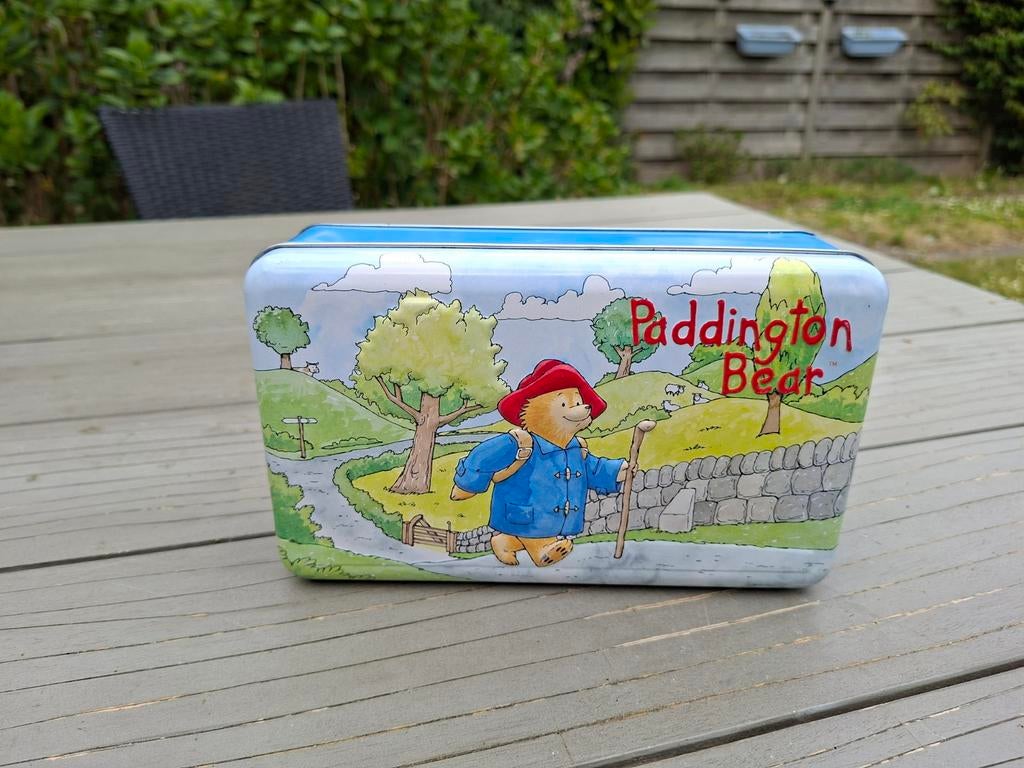 Vintage Paddington Bear blik Douwe Egberts - Beertje Padding, Verzamelen, Ophalen of Verzenden, Gebruikt, Koffie, Douwe Egberts