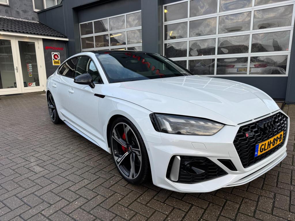 Audi RS5 Sportback 2.9 TFSI quattro Edition 25 / RS Dynamic, Auto's, Audi, Gebruikt, RS5, Wit, 11 km/l