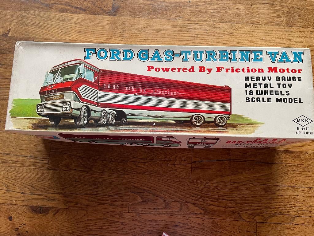 Ford Gas-turbine Van tin truck M.K.K. Japan blik, Ophalen