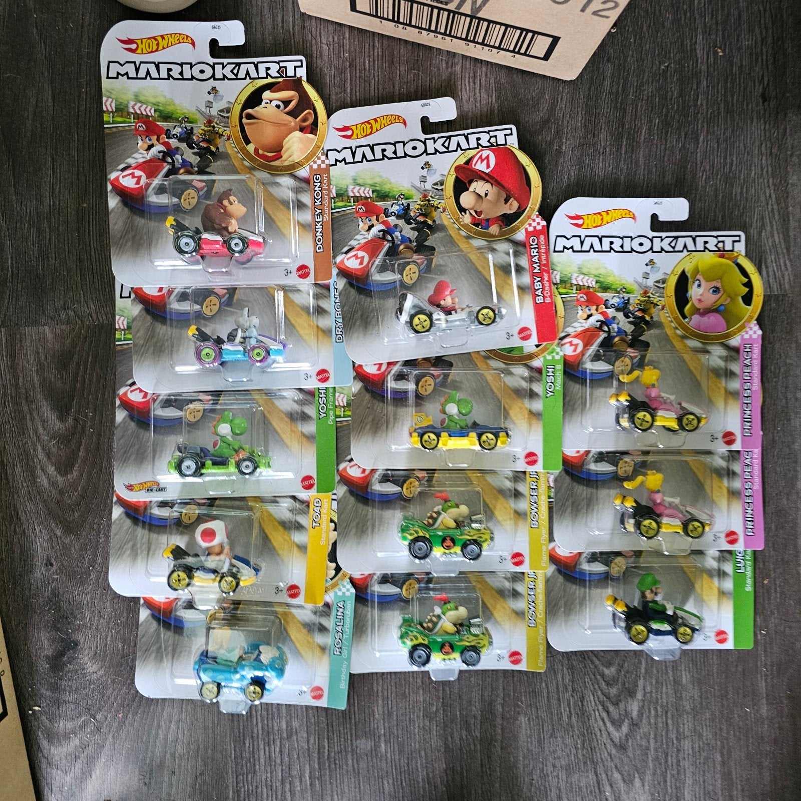Hot Wheels Mario Kart voertuigen - Diverse karakters, Kinderen en Baby's, Speelgoed | Speelgoedvoertuigen, Nieuw, Ophalen of Verzenden