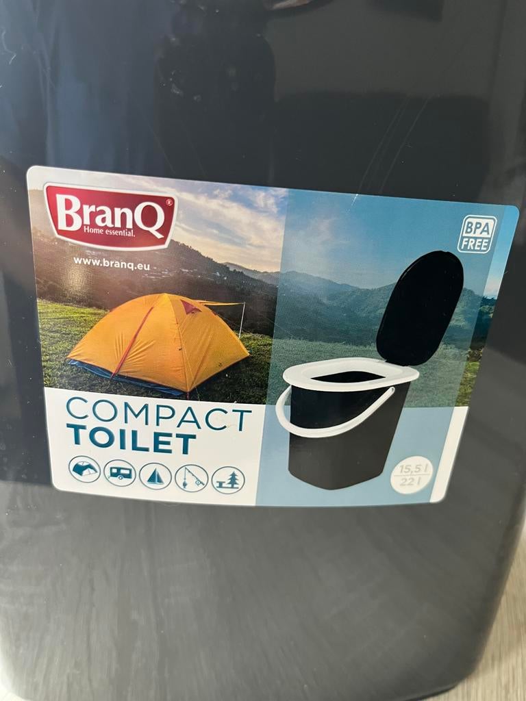 BranQ Compact Toilet - Draagbaar Camping Toilet, Ophalen, Zo goed als nieuw