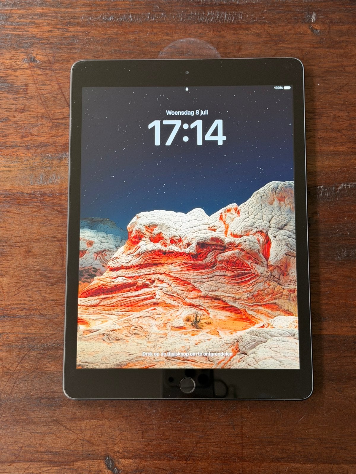 iPad 7 (32 GB) + Apple Pencil (1e generatie) + Grijze hoes, Computers en Software, Apple iPads, 32 GB, Apple iPad, Wit, Zo goed als nieuw