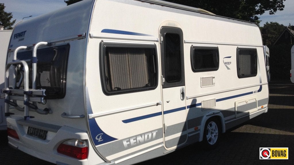 Fendt Bianco 465 TG met Mover, Caravans en Kamperen, Rondzit, Tot en met 4, 2 aparte bedden, Schokbreker