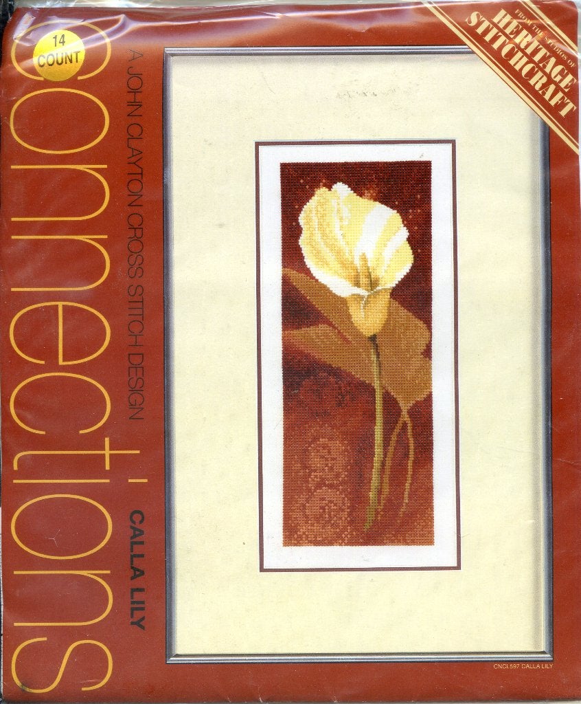 Nieuw compleet borduurpakket calla lily 25,5 x 10 cm, Verzenden, Nieuw, Handborduren, Borduurpakket