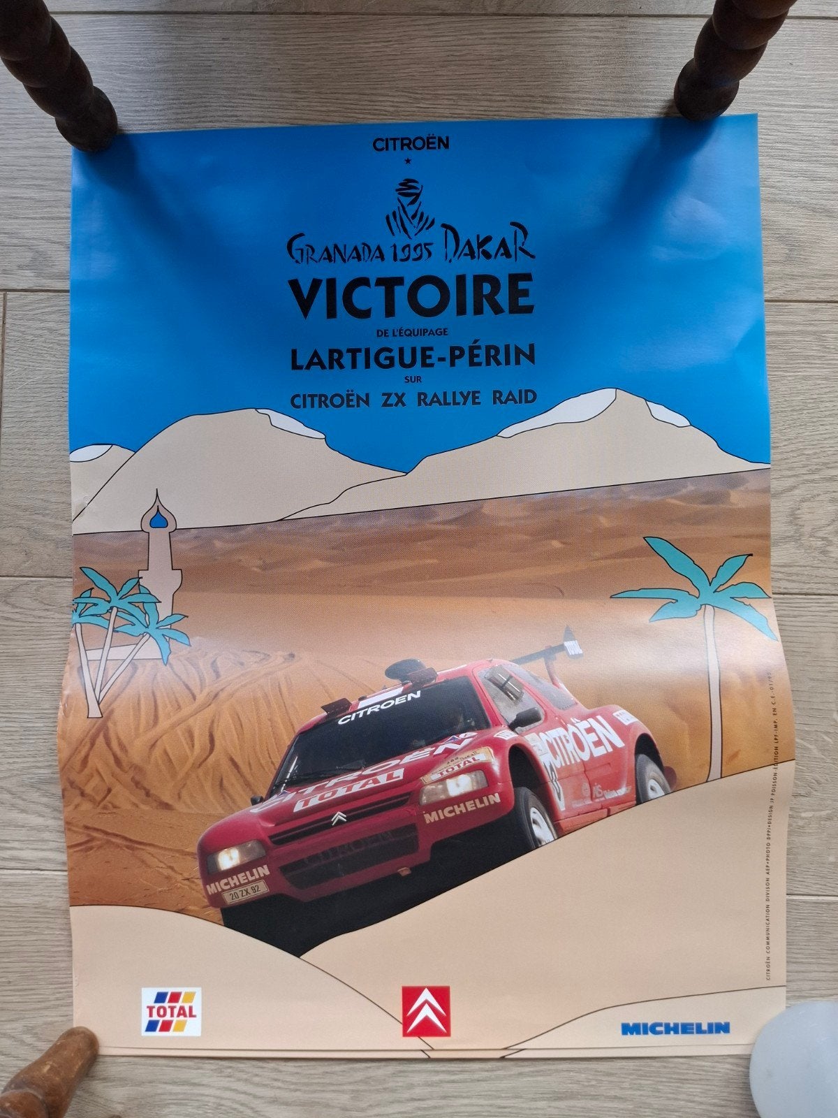 Citroën ZX Rallye Raid. 4 papieren posters. 60 bij 45. € 10,, Ophalen of Verzenden, Zo goed als nieuw, Citroën