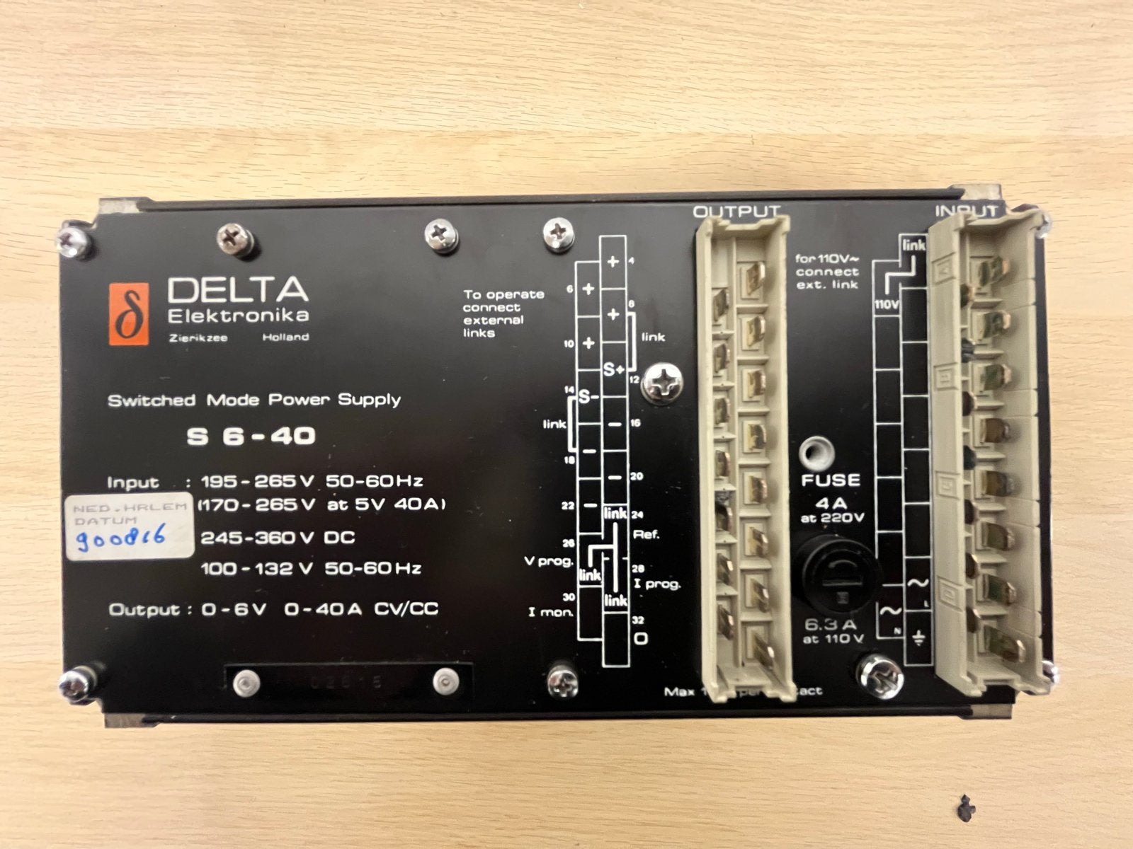 DELTA Elektronika S 6-40 Geschakelde Voeding Nieuw, Ophalen of Verzenden, Nieuw