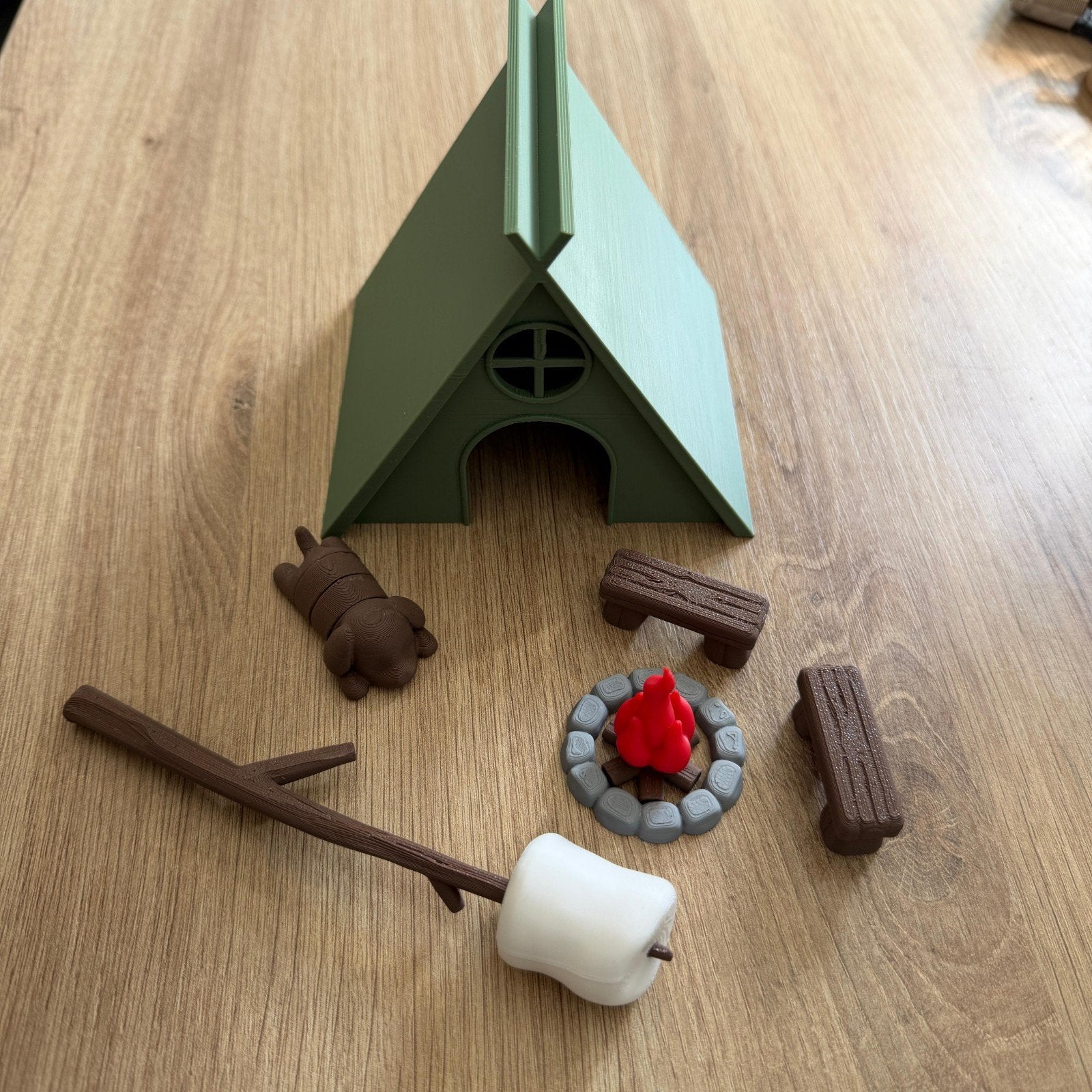 Camping speelset voor in sensorische speelbak, Ophalen of Verzenden, Nieuw