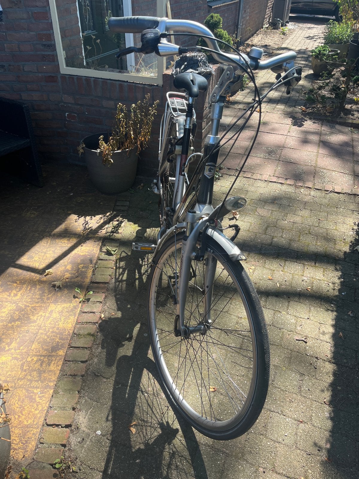Aangeboden: Union Rapida fiets incl pomp lekke voorband, Gebruikt, Velgrem, Versnellingen, 53 tot 57 cm