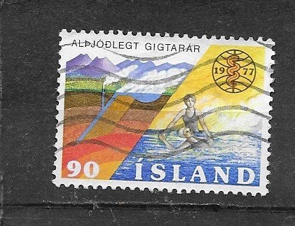 IJsland, mi.526, gestempeld, Verzenden, IJsland, Gestempeld