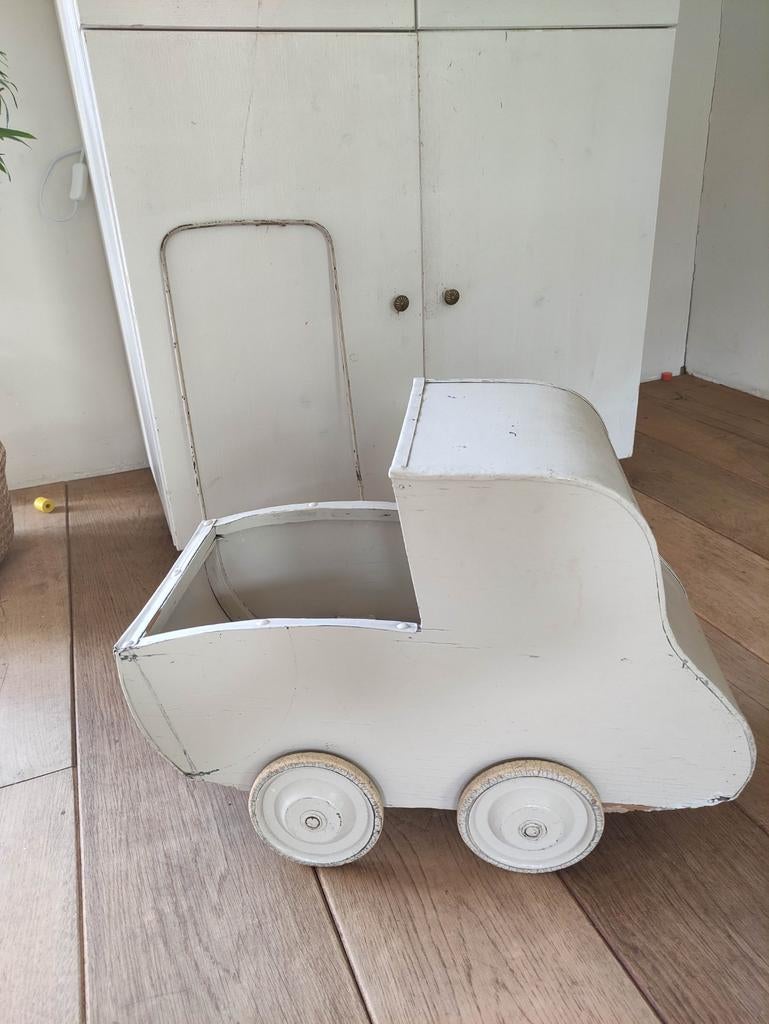 Antiek speelgoed kinderwagen vintage wandelwagen, Ophalen, Gebruikt