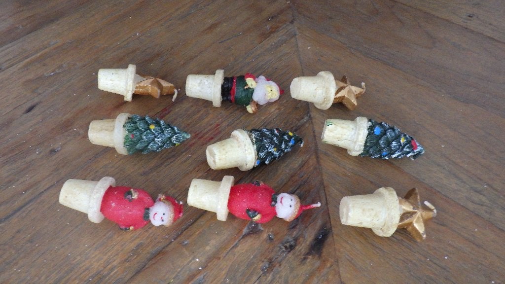 retro kerstkaarsen, Diversen, Kerst, Ophalen of Verzenden, Gebruikt