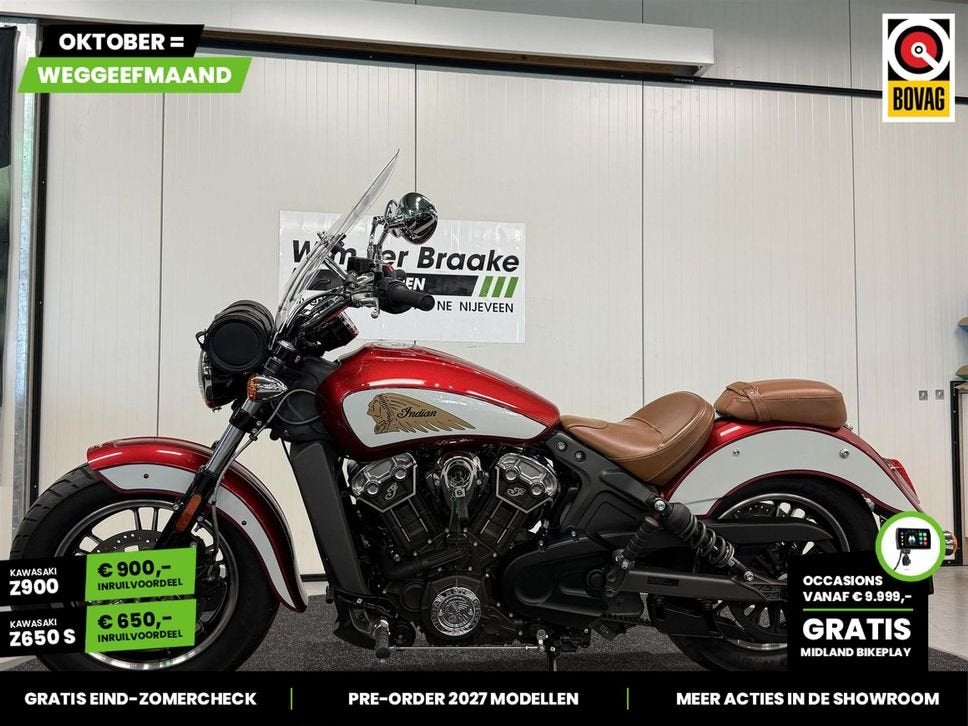 Indian Scout Icon (bj 2020) 5,285 km, 2 cilinders, Onbekend, 1133 cc, Meer dan 35 kW