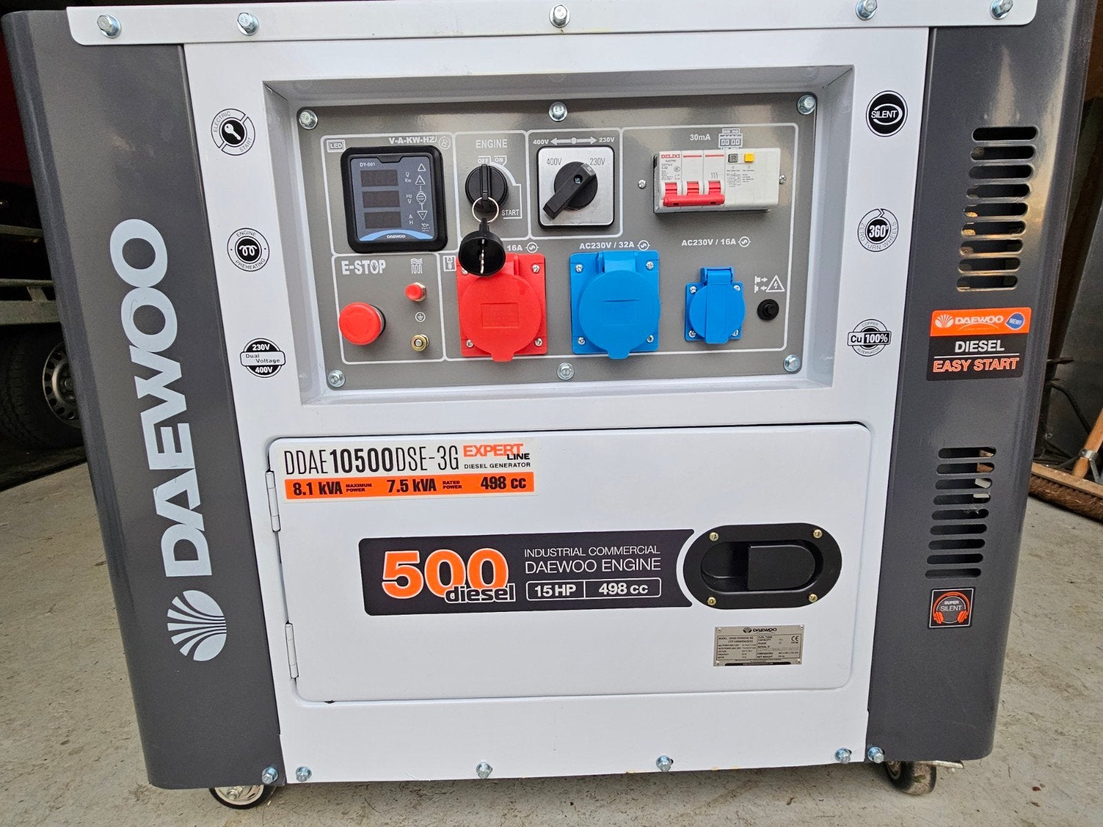Daewoo DDAE10500DSE-3G Diesel Generator - Nieuw!, Nieuw, Ophalen of Verzenden, 5 tot 10 kVA, Elektrisch startend
