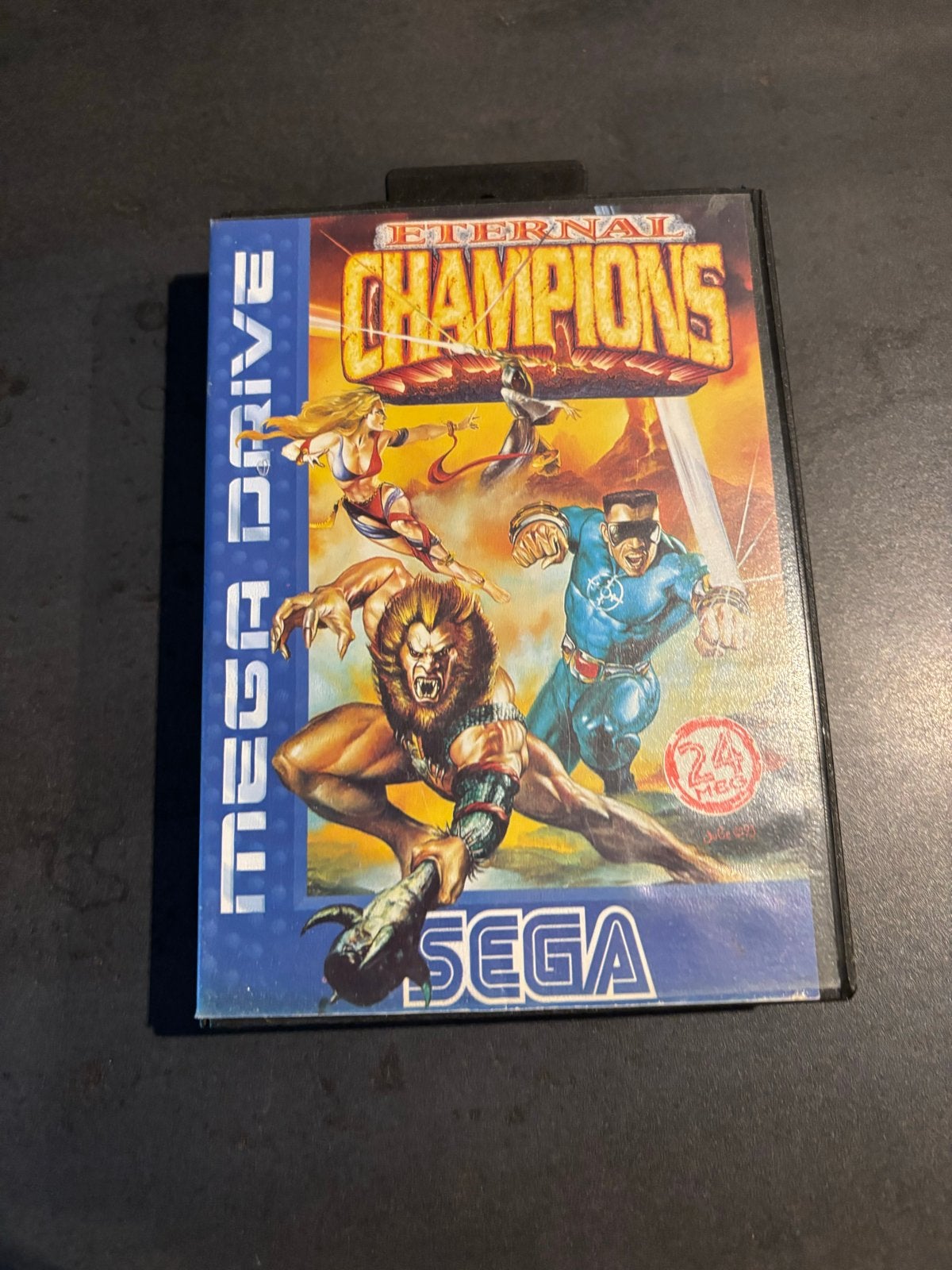 Eternal Champions - Sega Mega Drive (Compleet met boekje), Spelcomputers en Games, Games | Sega, Gebruikt, Vechten, 2 spelers
