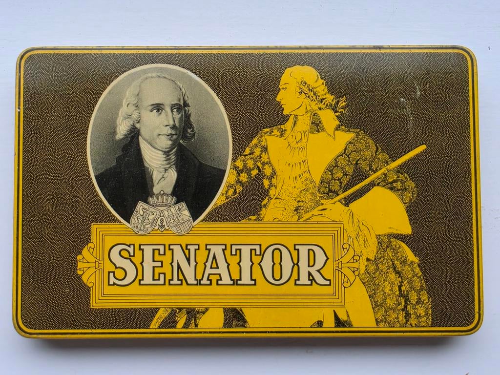 Senator Prominent Eindhoven sigaren blik, Verzamelen, Blikken, Ophalen of Verzenden, Gebruikt, Overige