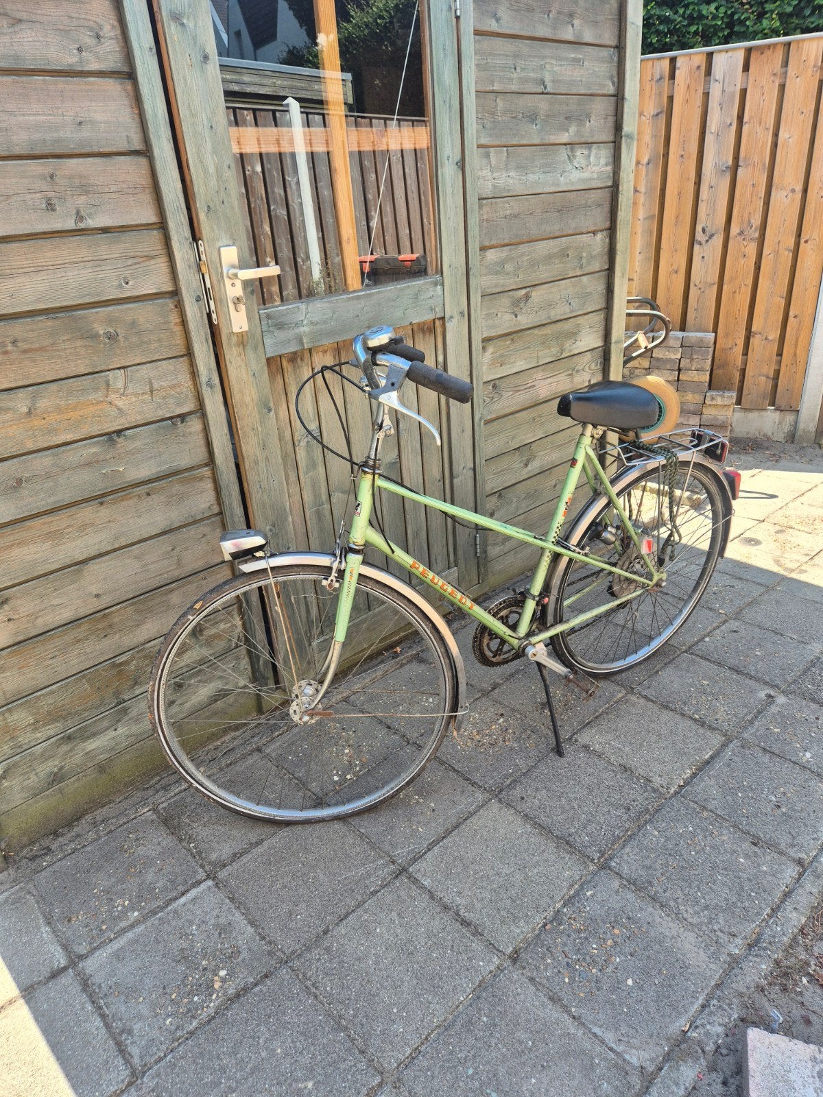 Retro Peugeot dames tourfiets - oldtimer camper waardig, Velgrem, Versnellingen, Ophalen, Overige merken