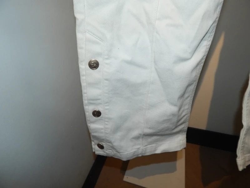 Studio Anneloes witte broek wide leg gouden merk knopenS, Studio Anneloes, Verzenden, Wit, Zo goed als nieuw