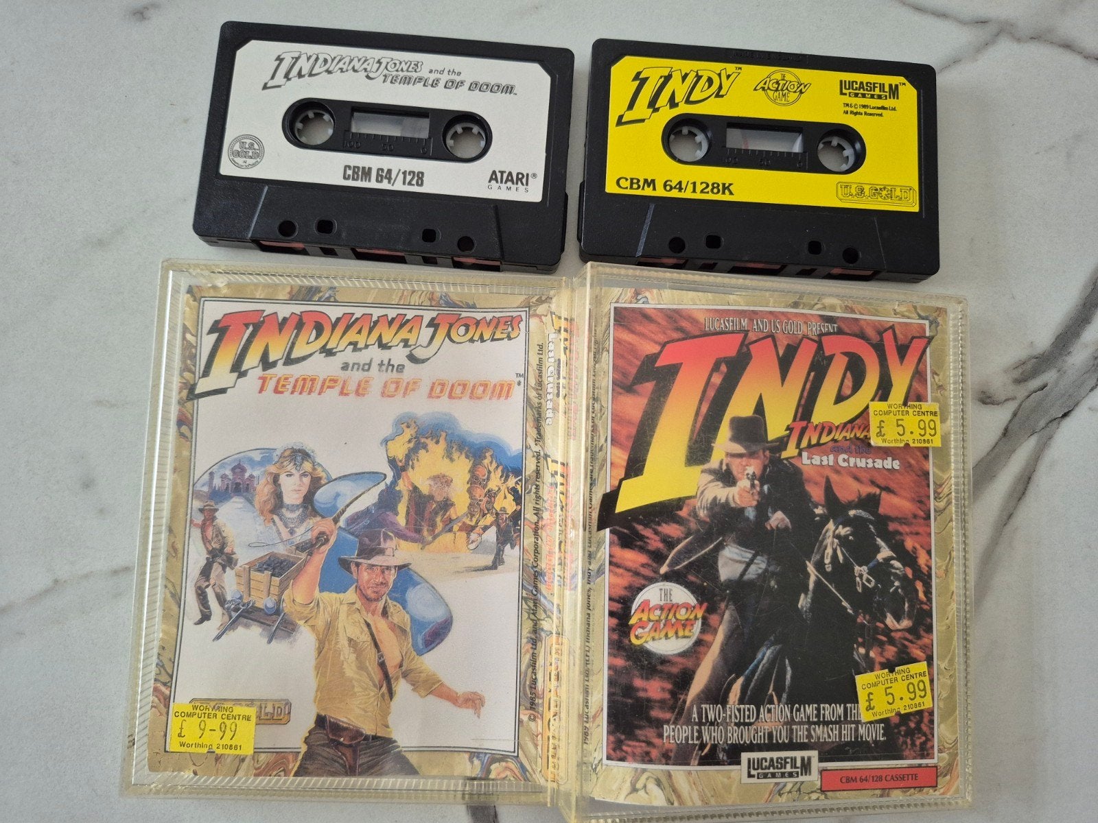 Indiana Jones: Temple of Doom & Last Crusade (Commodore), Ophalen of Verzenden, Gebruikt, Avontuur en Actie