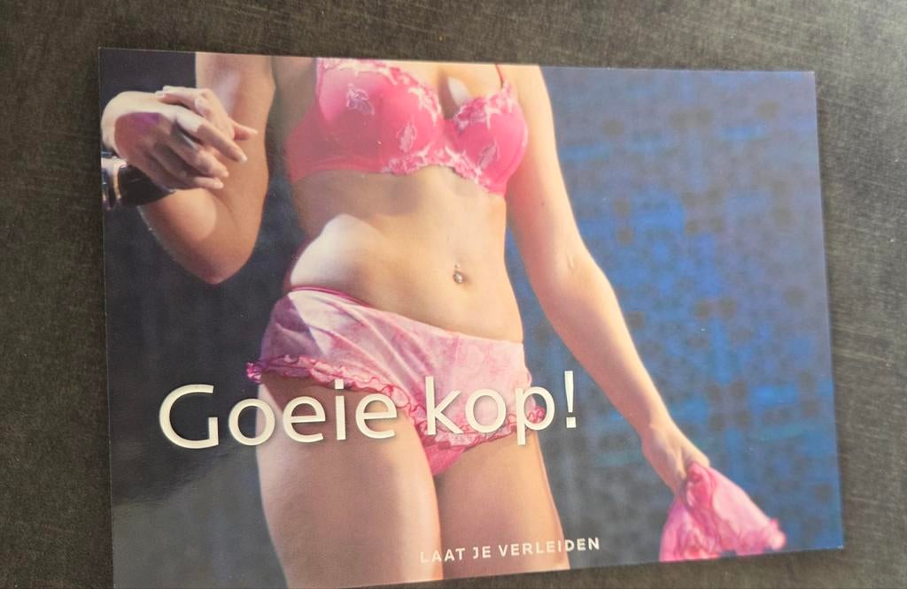Sexy vrouw in roze lingerie, Verzamelen, Verzenden, 1980 tot heden, Ongelopen, Overige thema's