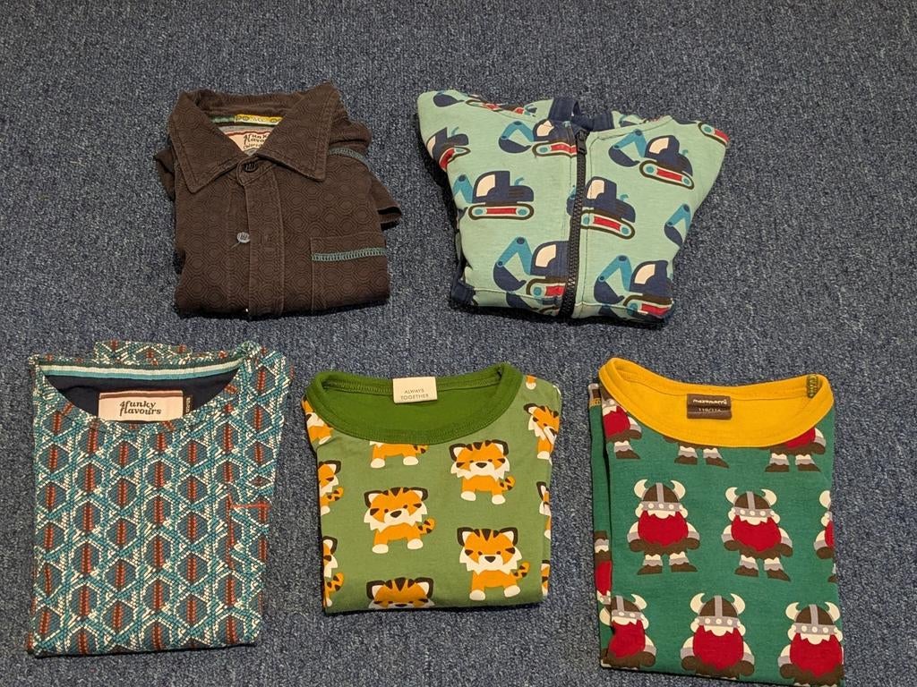 Pakket shirt maat 110 - 152 Maxomorra 4 Funky Flavours, Kinderen en Baby's, Kinderkleding | Maat 116, Ophalen of Verzenden, Maxomorra