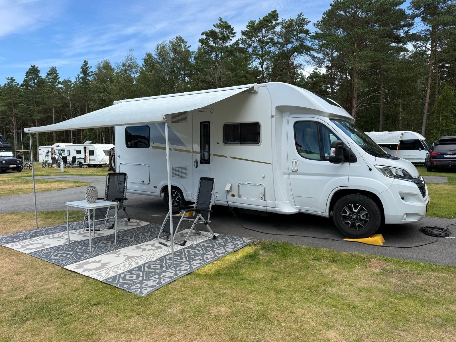 Camper vloerkleed 405 x 250 cm met tas, Ophalen, Gebruikt