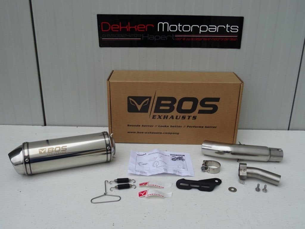 Bos Midget Steel Demper Honda CB600F Hornet 2007-2012 Ekeur, Motoren, Onderdelen | Honda, -, -, Nieuw, Ophalen of Verzenden