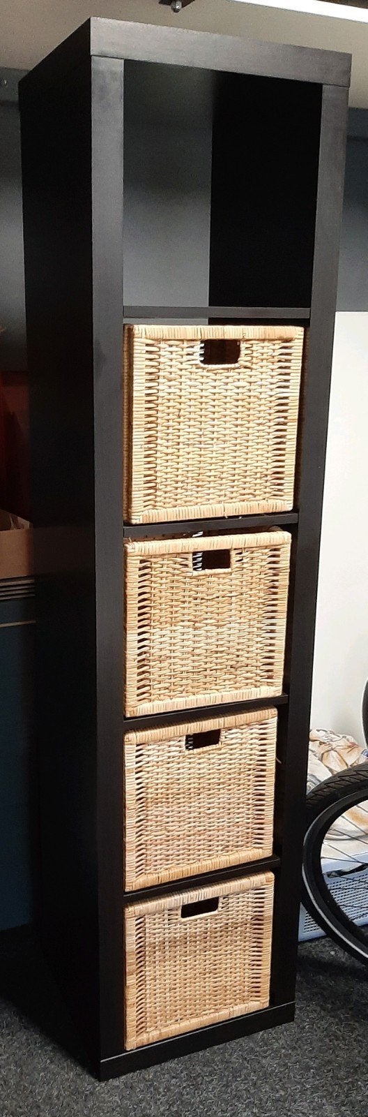 ikea kallax  / expedit Vakkenkast met 4 branas manden, Ophalen, Gebruikt