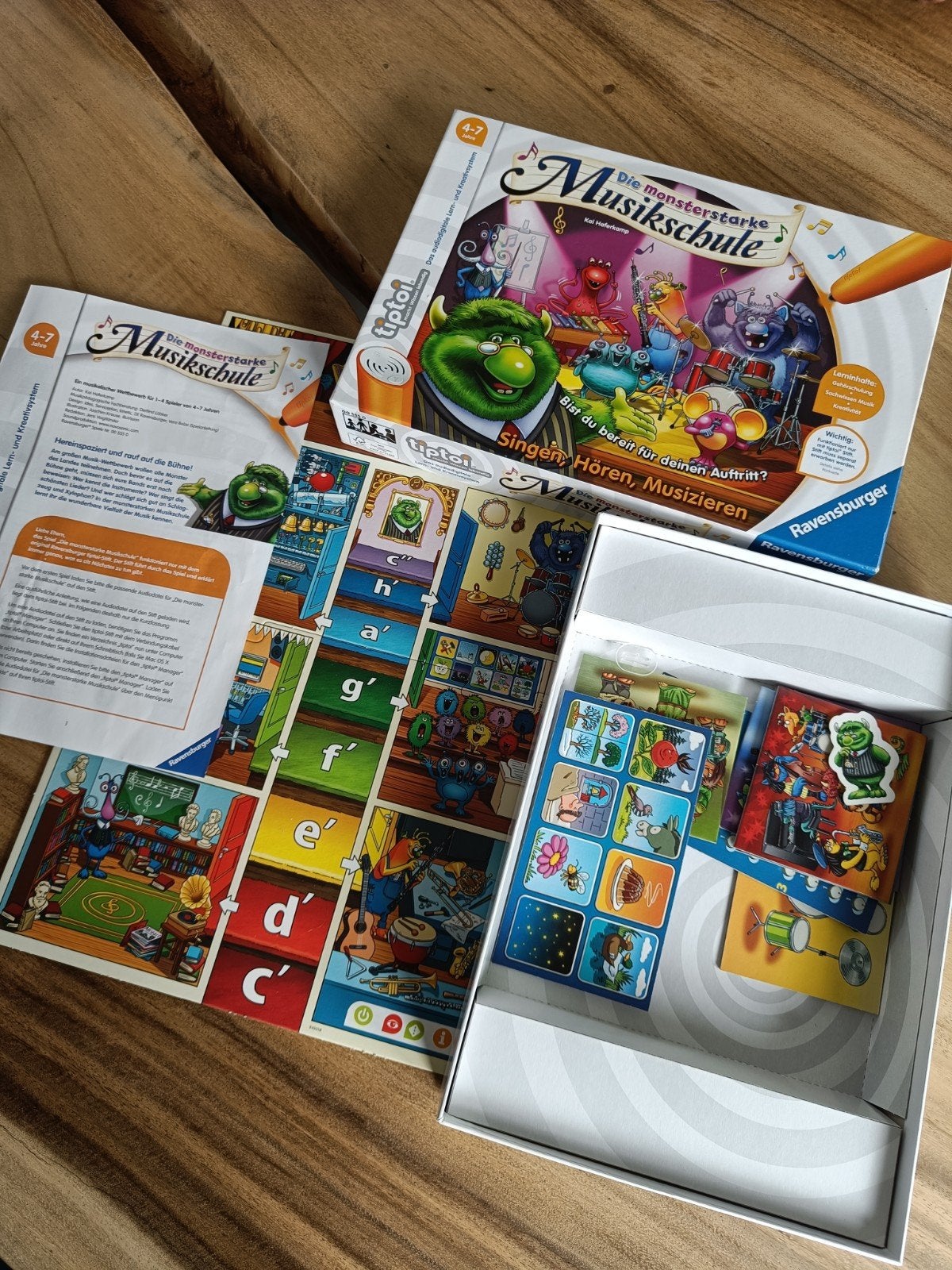 De Monsterlijke Muziekschool - tiptoi spel Ravensburger, Kinderen en Baby's, Speelgoed | Educatief en Creatief, Ophalen of Verzenden