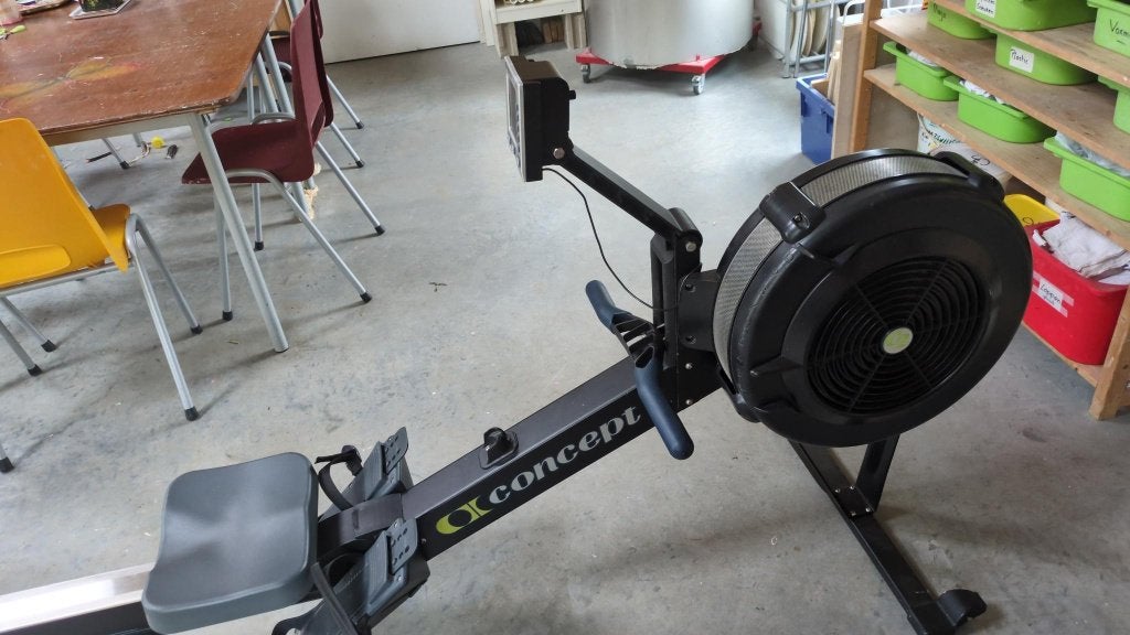 Concept 2 model D indoor rower roeitrainer PM4 monitor, Ophalen, Benen, Zo goed als nieuw, Metaal