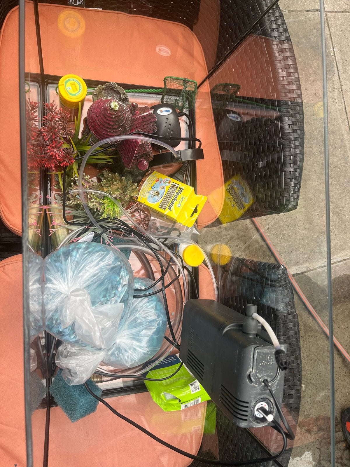 Aquarium, Ophalen, Gebruikt, Inclusief deksel, Leeg aquarium