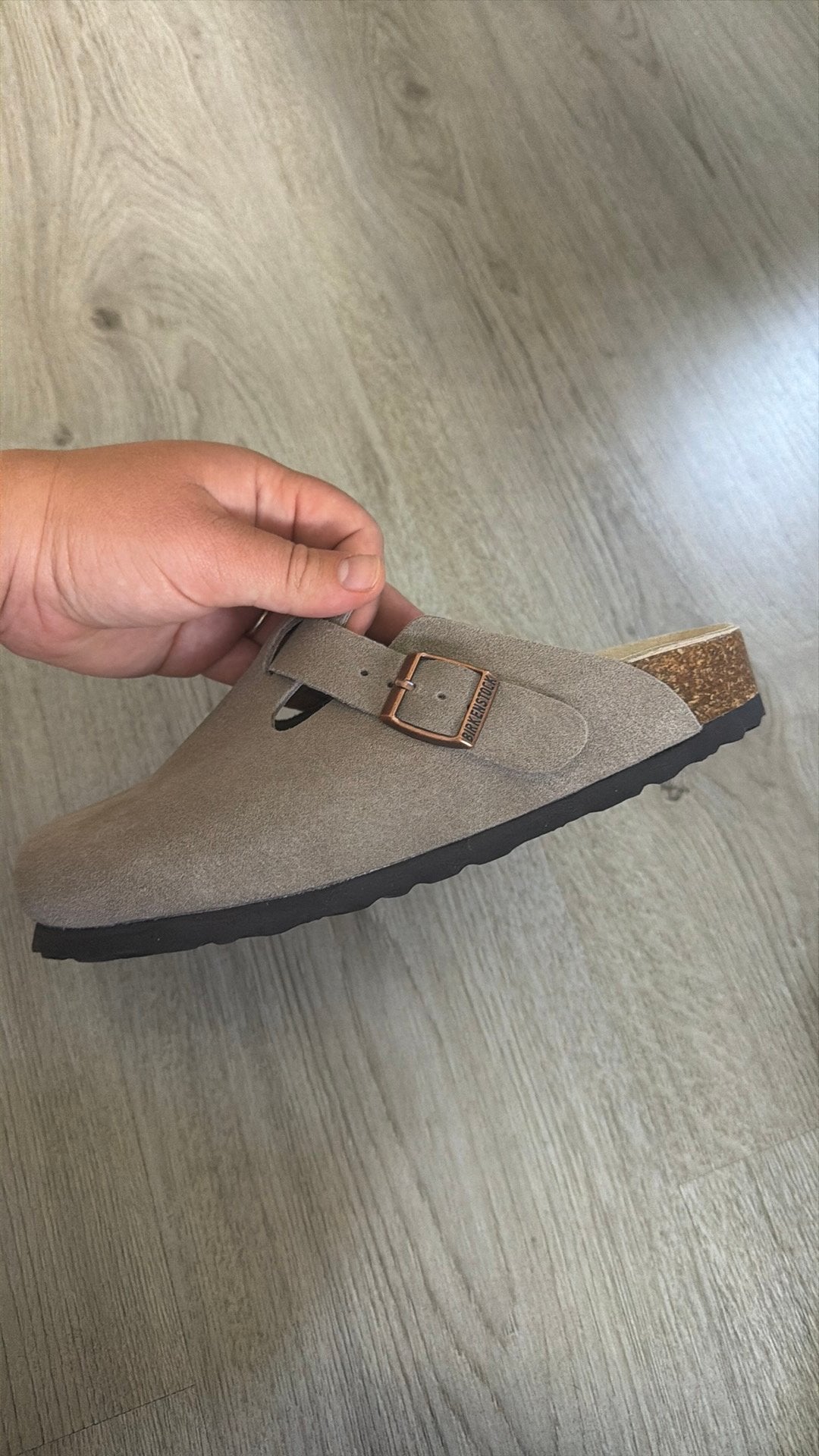 Birkenstock boston grey maat 37, Ophalen of Verzenden, Zo goed als nieuw, Grijs