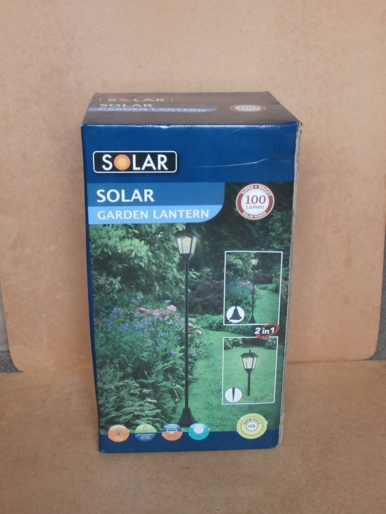 Solar tuinlantaarn buiten verlichting lantaarn tuinlamp 2in1, Zonne-energie, Minder dan 50 watt, Staande lamp, Nieuw