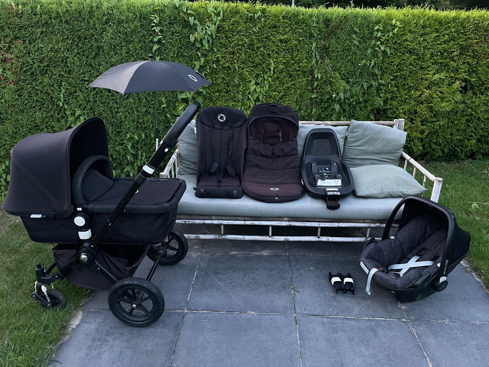 Complete Bugaboo Cameleon Maxi-Cosi+ 2wayFix+ accessoires, Kinderen en Baby's, Kinderwagens en Combinaties, Ophalen, Zo goed als nieuw