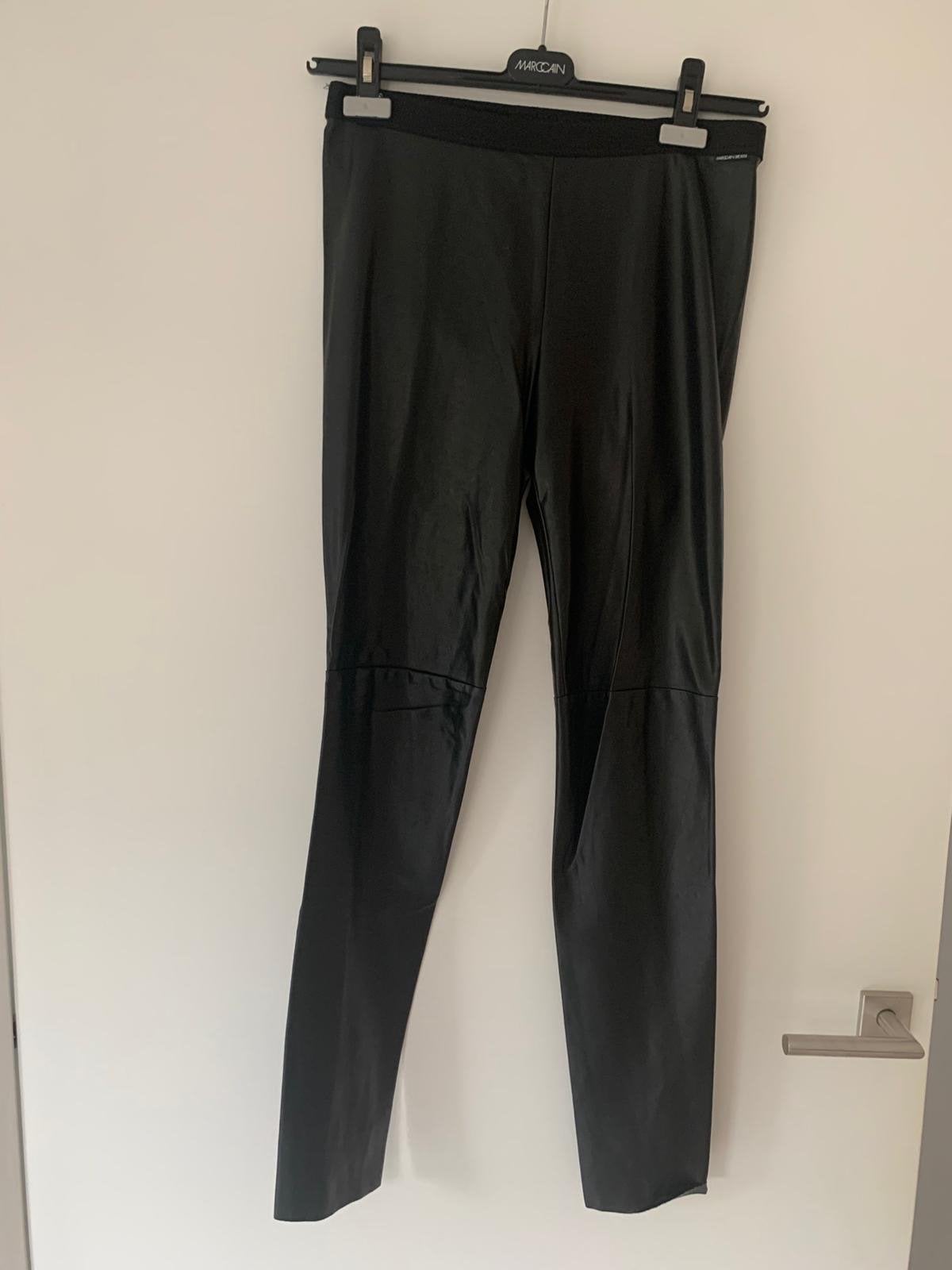 Marc Cain Stijlvolle Leerlook Broek Maat 36, Kleding | Dames, Zwart, Ophalen of Verzenden, Maat 36 (S), Lang