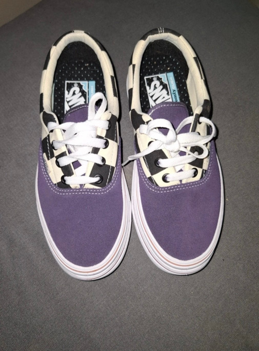Vans maat 36, Platform checkerboard/purple Comfy cush, Ophalen of Verzenden, Zo goed als nieuw, Overige kleuren, Sneakers of Gympen