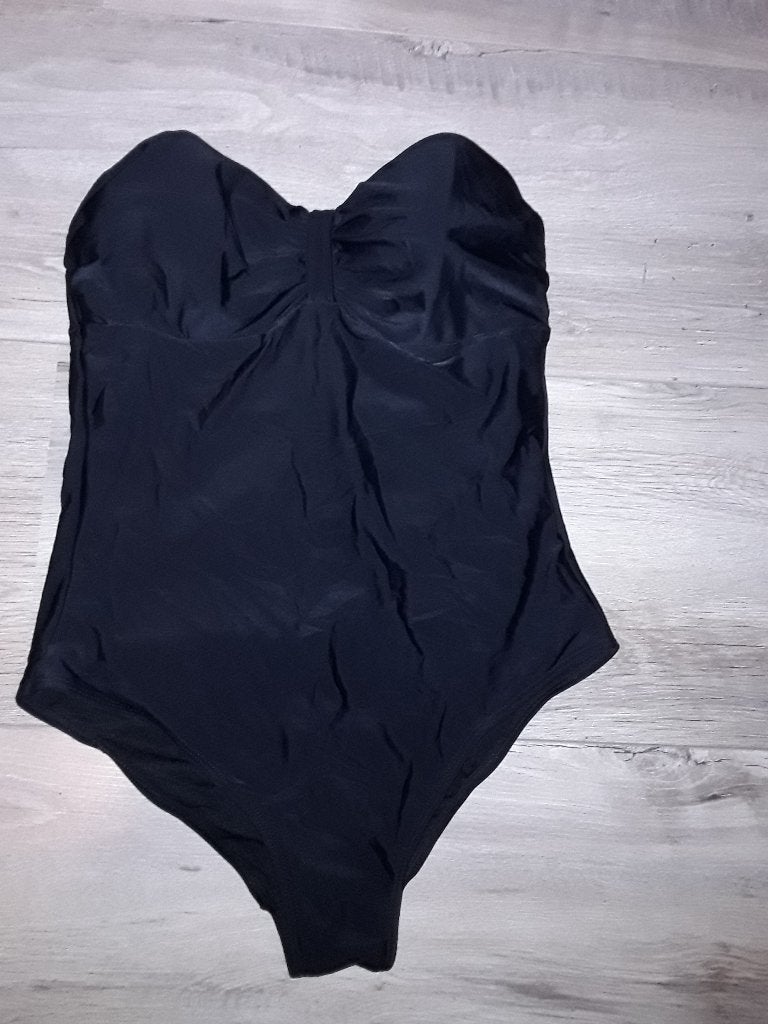 Hunkemoller Zwart Strapless Badpak Maat 2XL, Kleding | Dames, Badmode en Zwemkleding, Zwart, Nieuw, Badpak, Ophalen of Verzenden