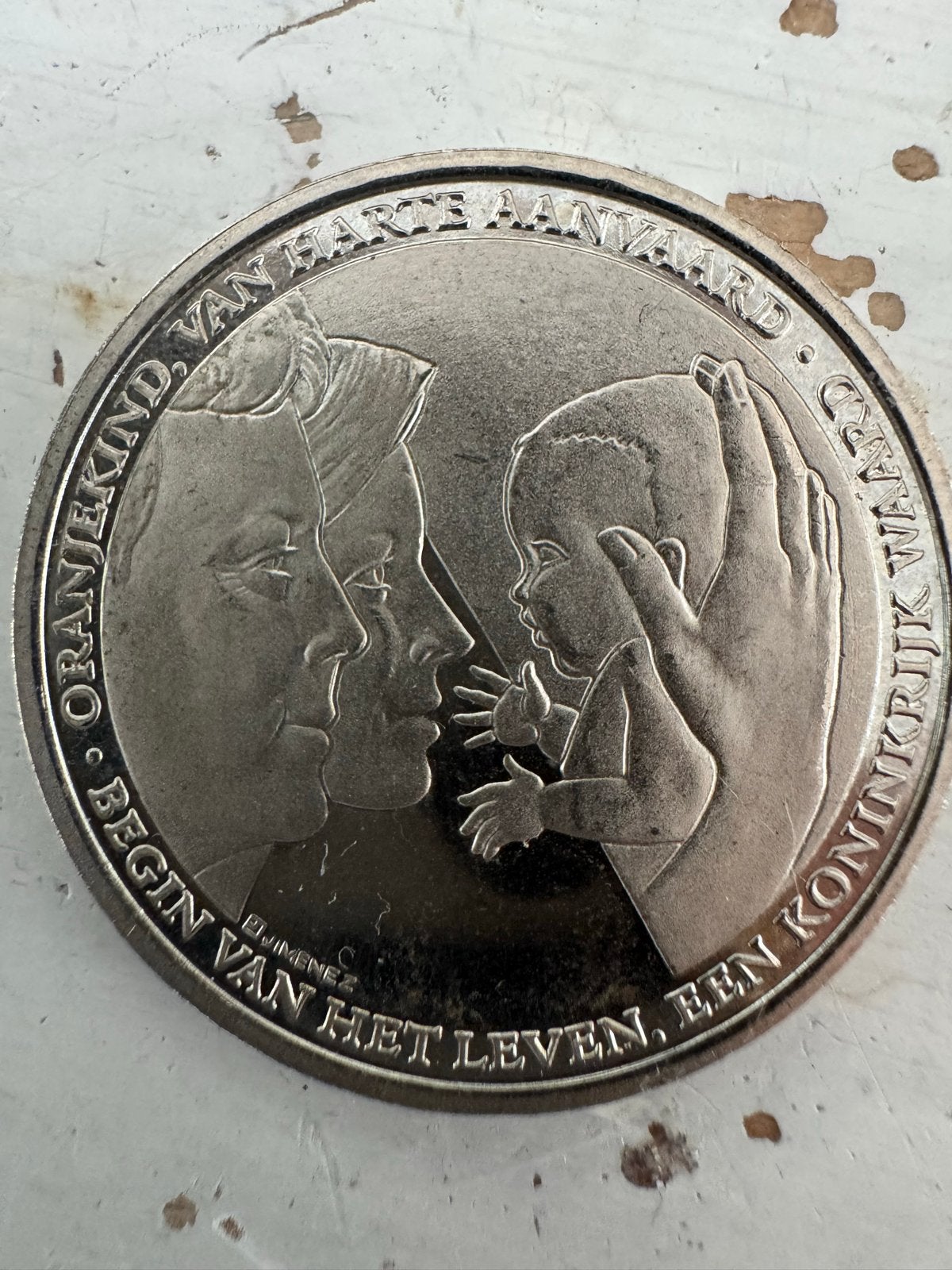Herdenkingsmunt Geboorte Prinses Catharina-Amalia 2003, Koningin Beatrix, Geboorte of Huwelijk, Losse munt, Overige waardes