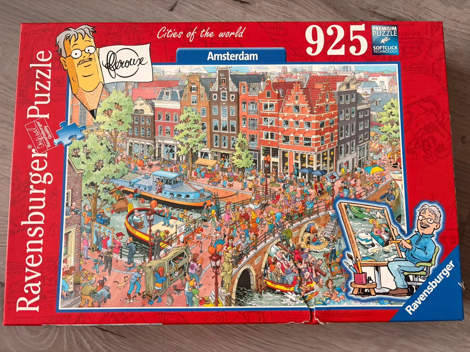 Ravensburger cities of the world 1000 stukjes Amsterdam, Ophalen of Verzenden, 500 t/m 1500 stukjes, Zo goed als nieuw