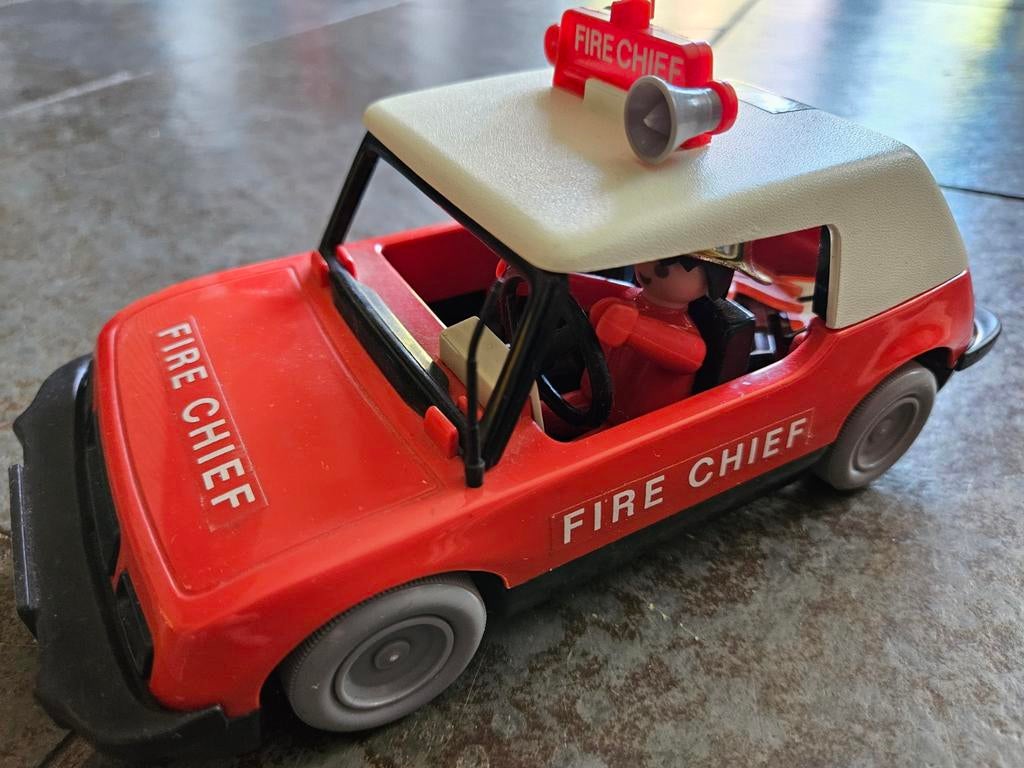 Playmobil Fire Chief met brandweerman en accessoires, Ophalen of Verzenden, Gebruikt, Complete set
